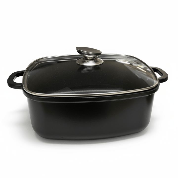 Trendmax Kvadratisk Gryde m/Glaslåg 6 Liter 24 cm - Løven Home