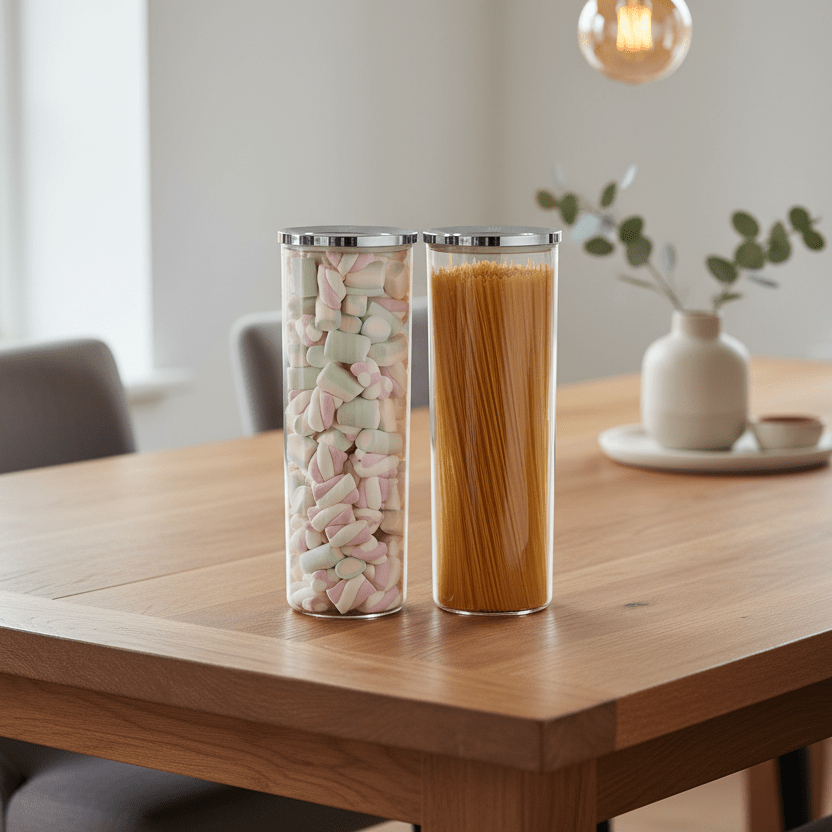 VIP Ahmet Rund Mad Opbevaringsbeholdersæt 2 stk. – 1,75 Liter - Sølv - Løven Home