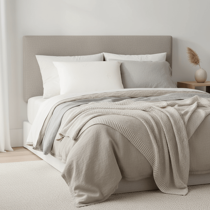 Visco Moda - Viskose skum hovedpude - 50 × 70 cm | Memory Foam | Hvid - Løven Home