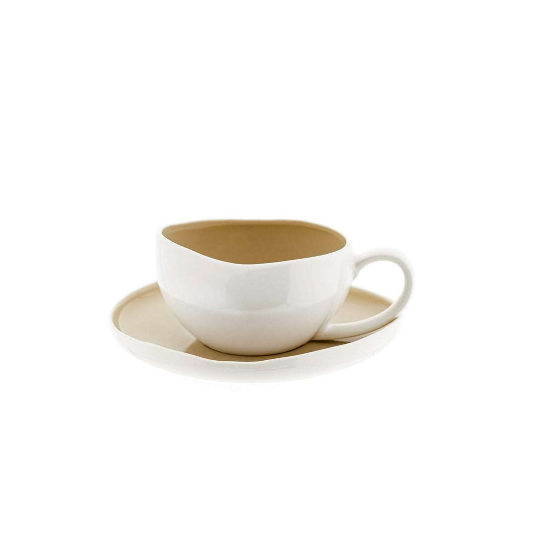 Wave Cream kaffeservice (12 dele) - Løven Home