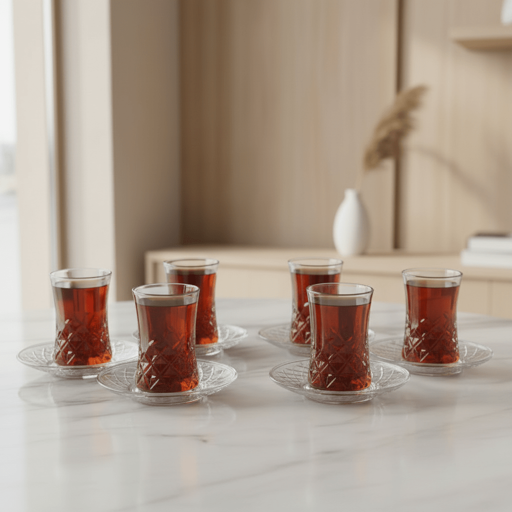 Weissberg - Diamantskåret teglassæt - 150 ml | Krystalglas | Klar | 12 dele | 6 pers. | W2986 - Løven Home