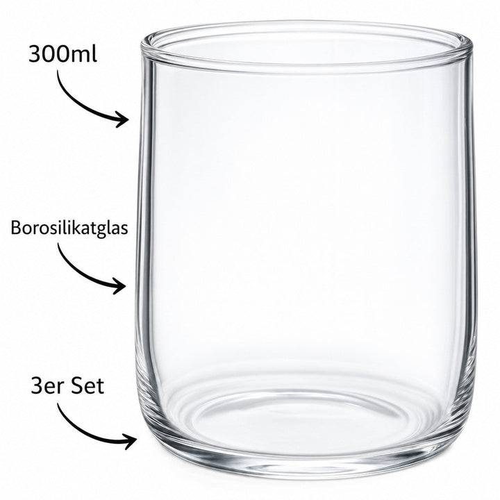 Weissberg - Drikkeglas 3 stk. - 300 ml - Løven Home