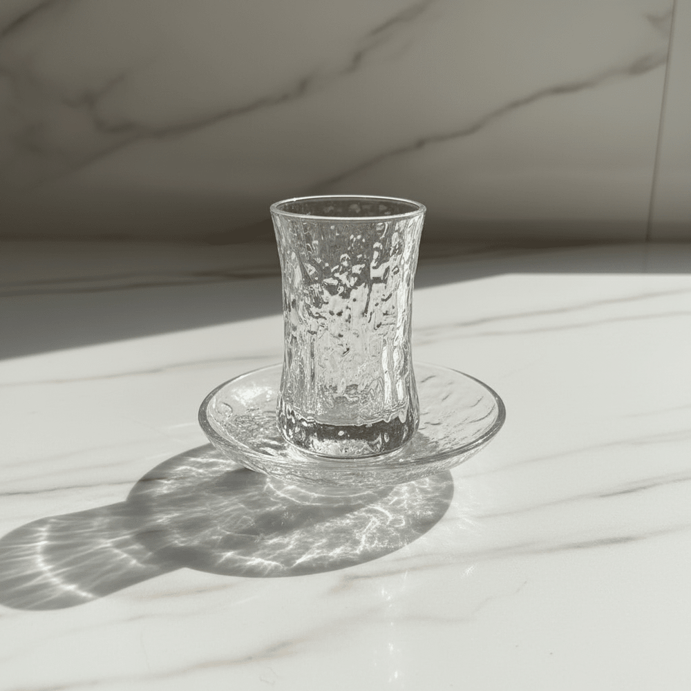 Weissberg - Hamret teglassæt - 150 ml | Krystalglas | Klar | 12 dele | 6 pers. | W2969 - Løven Home