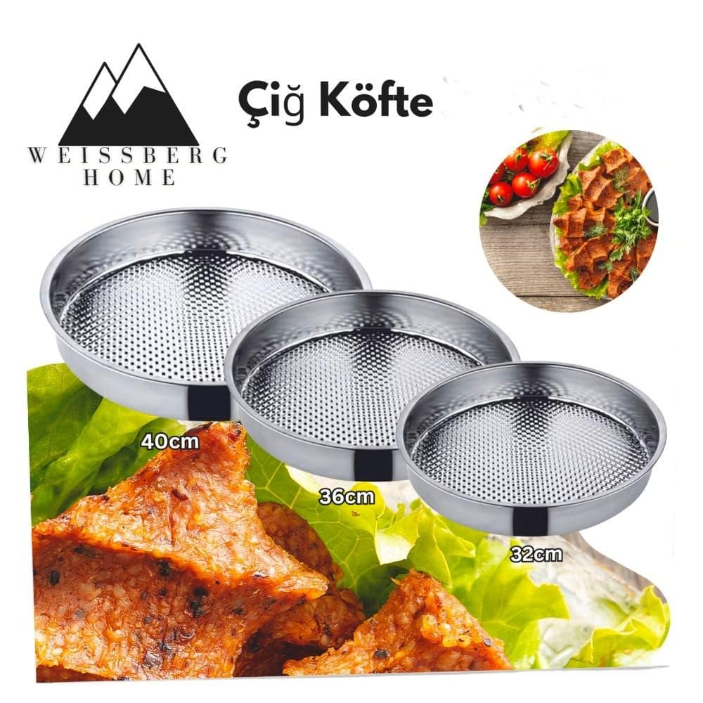 Weissberg Home Çiğ Köfte Serveringsbakker – 3 stk. (32 / 36 / 40 cm) - Løven Home