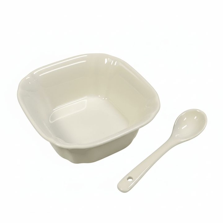 Weissberg Home Tapassæt 12 dele - Porcelæn - Hvid - Løven Home