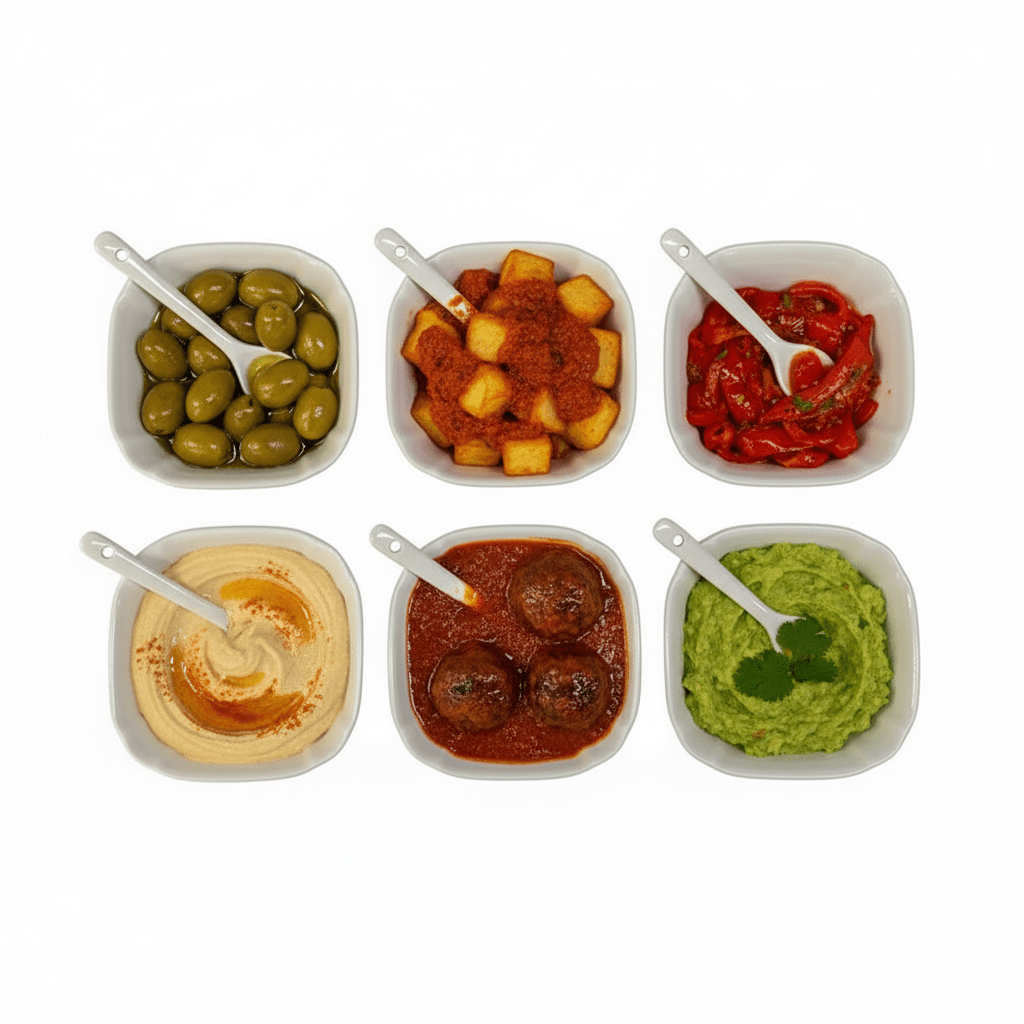 Weissberg Home Tapassæt 12 dele - Porcelæn - Hvid - Løven Home