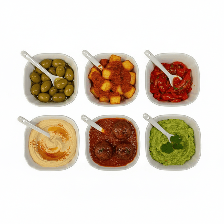 Weissberg Home Tapassæt 12 dele - Porcelæn - Hvid - Løven Home