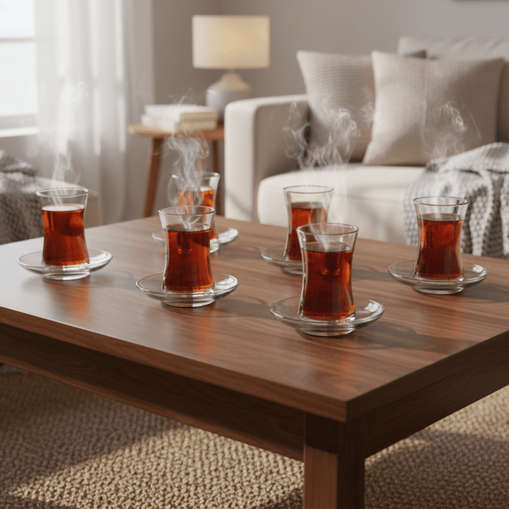 Weissberg Home Teglassæt – 12 dele - 6 personer - Løven Home