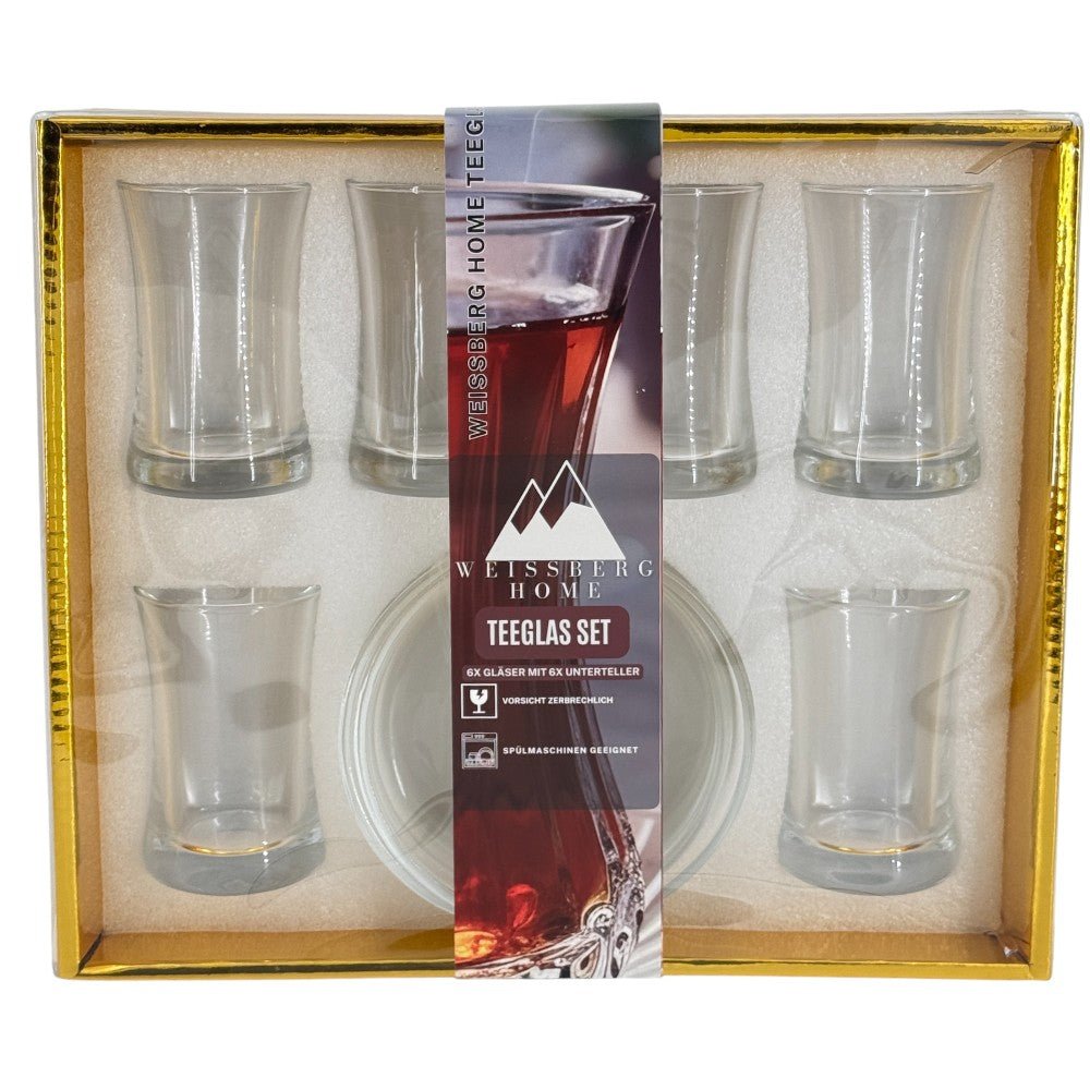 Weissberg Home Teglassæt – 12 dele - 6 personer - Løven Home