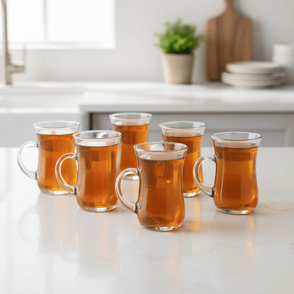 Weissberg Lale Teglas m/Hank - 6 stk. (130 ml) - Løven Home