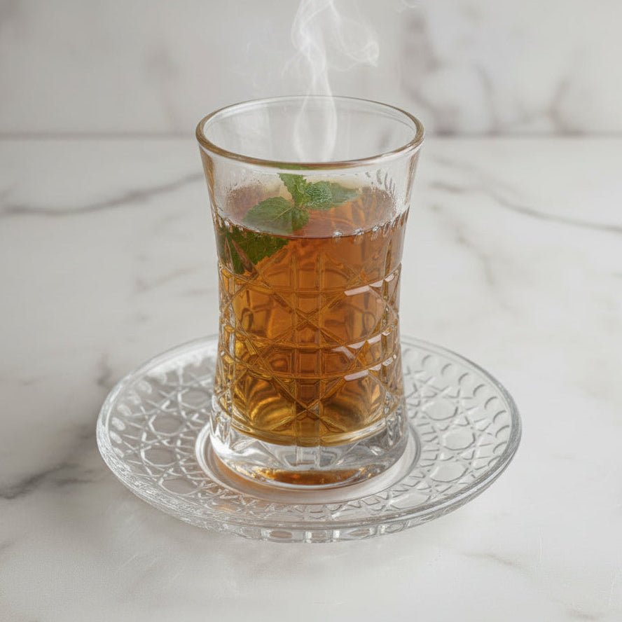 Weissberg - Mønstret teglassæt - 150 ml | Krystalglas | Klar | 12 dele | 6 pers. | W2982 - Løven Home