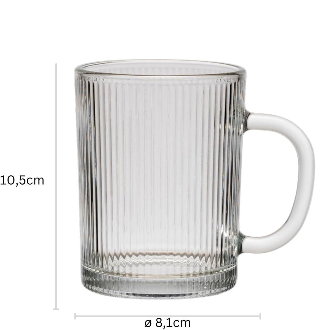 Weissberg Riffle - Glaskrussæt - 6 stk. | 350 ml - Løven Home