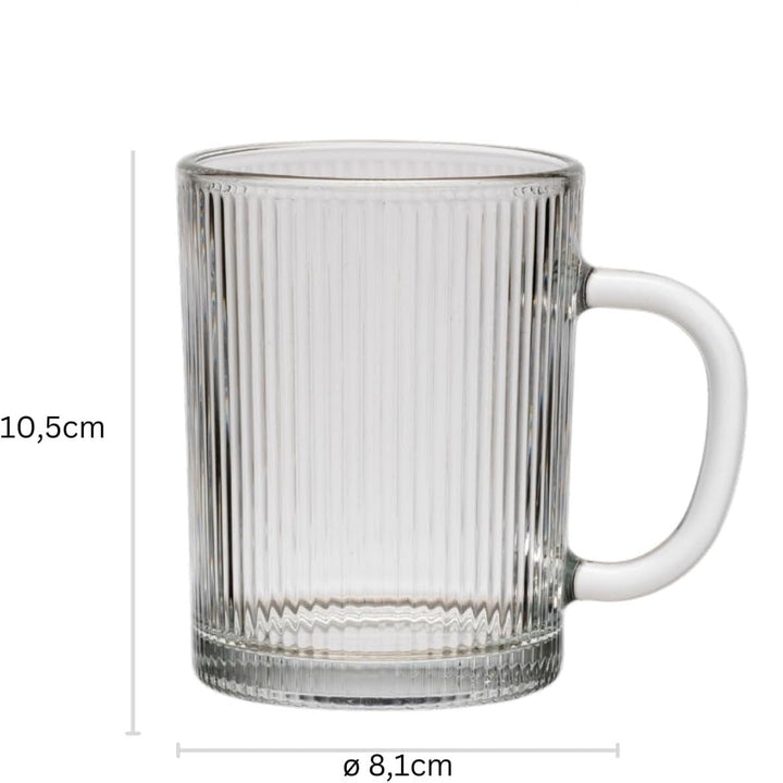 Weissberg Riffle - Glaskrussæt - 6 stk. | 350 ml - Løven Home