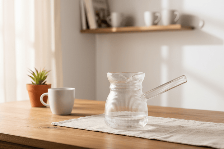 Wuso Tyrkisk Kaffekande / Cezve i Borosilikatglas - Løven Home