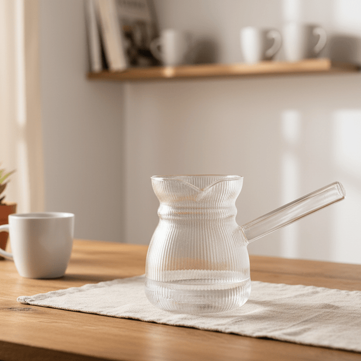 Wuso Tyrkisk Kaffekande / Cezve i Borosilikatglas - Løven Home