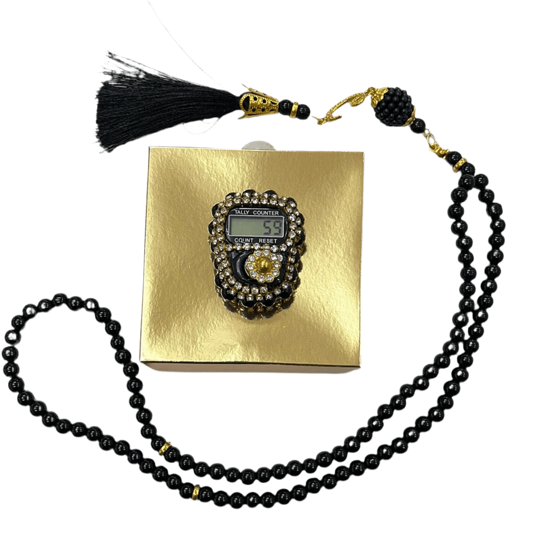 Yakut Tasbihkæde (Bedeperler) og Digital Tæller - Flere Farver - Løven Home