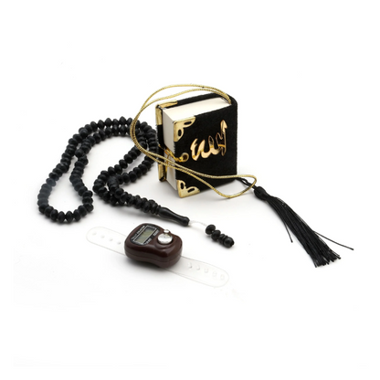 Islamisk Bønnesæt (Tesbih) i Cylinderæske - 2 Farver