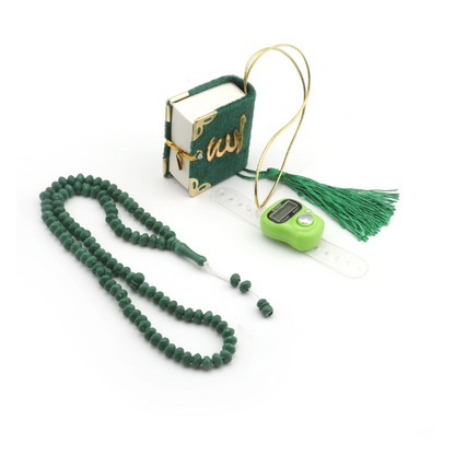 Islamisk Bønnesæt (Tesbih) i Cylinderæske - 2 Farver