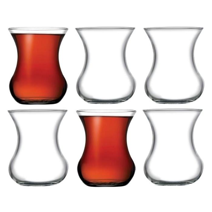 Aurora Teglassæt 6 stk. 155 ml. - Pasabahce - Løven Home