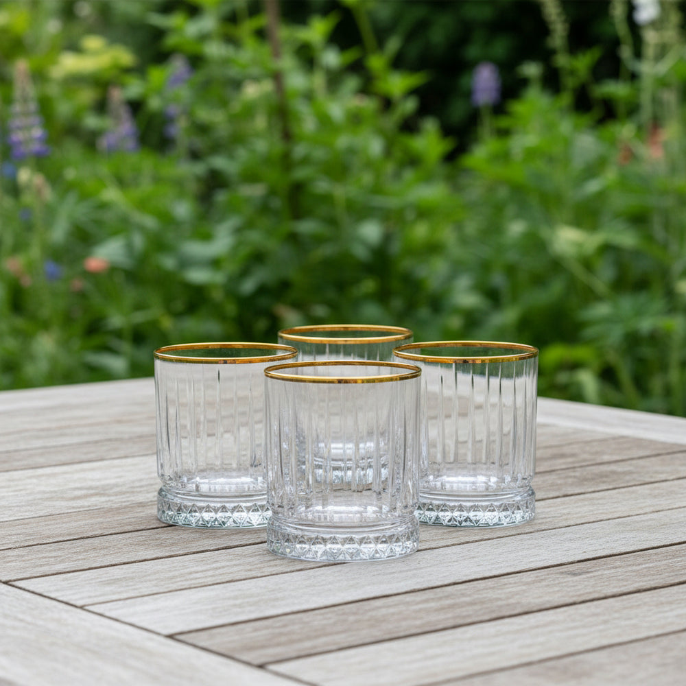 Drikkeglassæt 4 stk. 210 ml. - Pasabahce Golden Touch Elysia - Løven Home