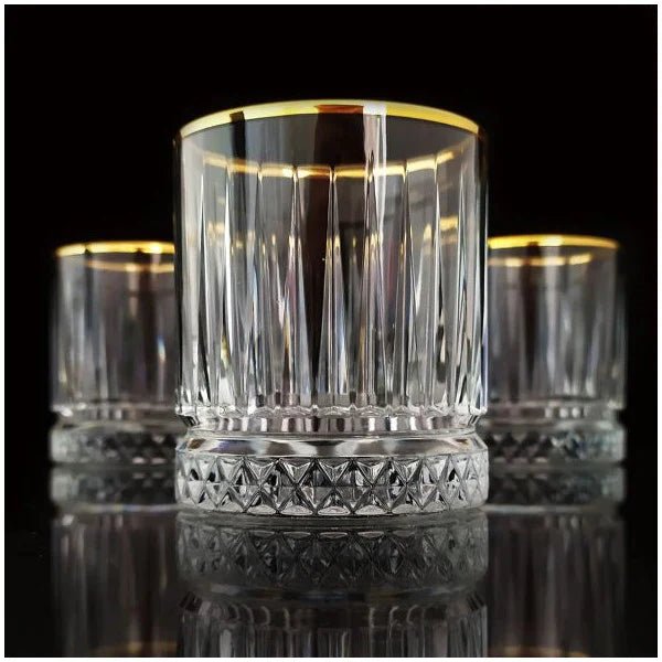 Drikkeglassæt m/Guldkant 4 stk. 355 ml. - Pasabahce Golden Touch Elysia - Løven Home