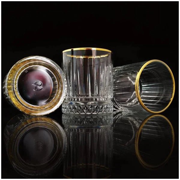 Drikkeglassæt m/Guldkant 4 stk. 355 ml. - Pasabahce Golden Touch Elysia - Løven Home