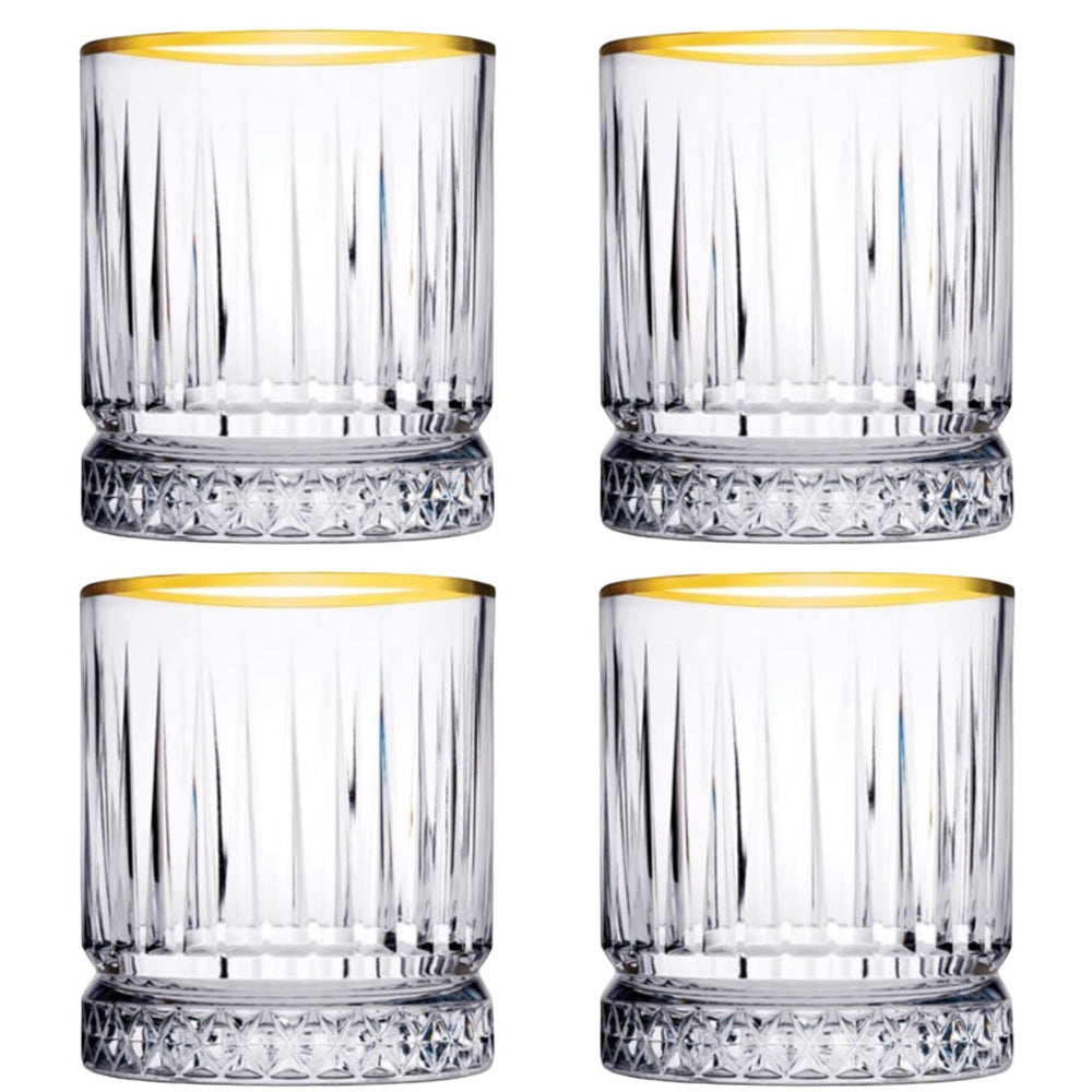 Glas sæt med 4 glas - fra Pasabahce Golden Touch Elysia - Løven Home