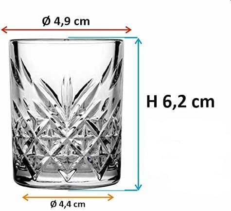 Shotglas Sæt med 4 stk. - fra Pasabahce Timeless - Løven Home