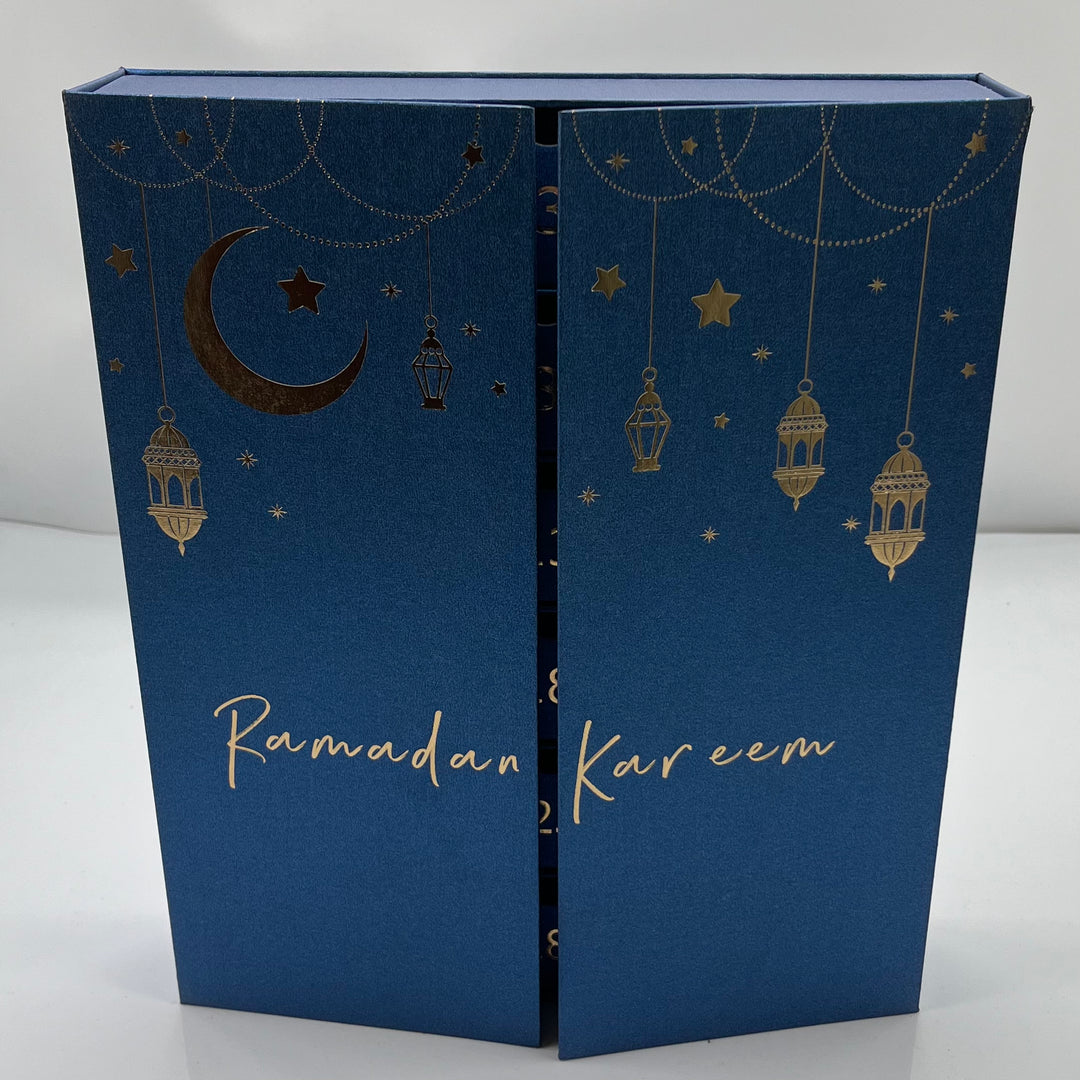 Ramadan Kareem Kalender Blå/Guld - Finest Choice