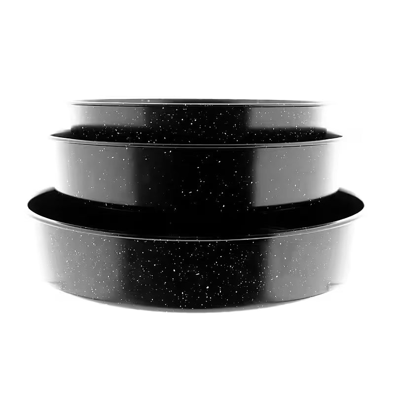 Almina Rund Granit Bradepandesæt 3 stk. 28/32/36 cm