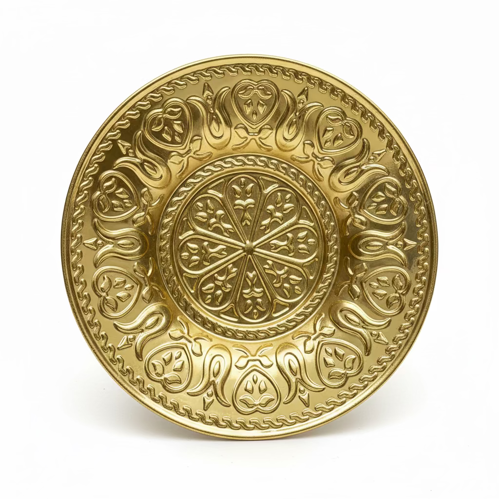 Dalgic 718/2A Tesæt i Guld | 18 dele | Glas/Metal