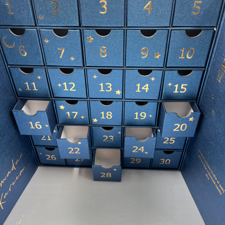 Ramadan Kareem Kalender Blå/Guld - Finest Choice