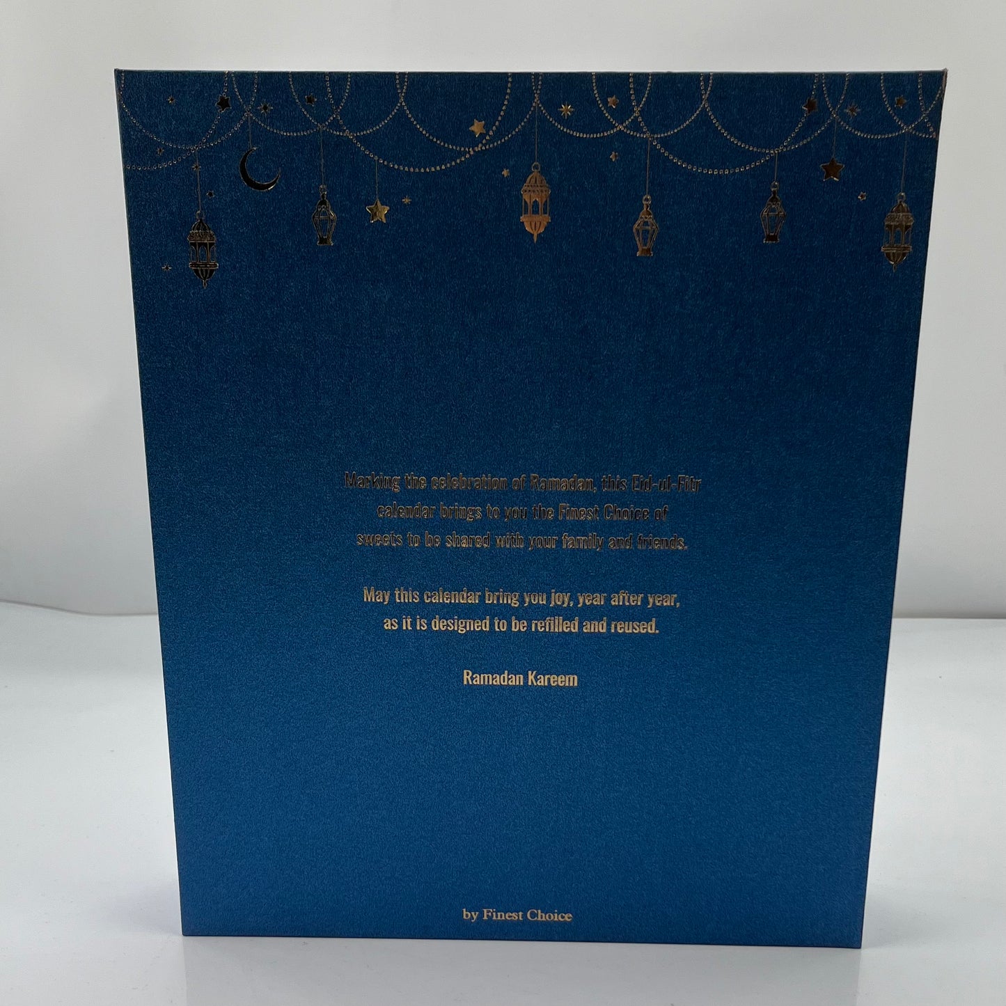 SIDSTE CHANCE Ramadan Kareem Kalender Blå/Guld - Finest Choice