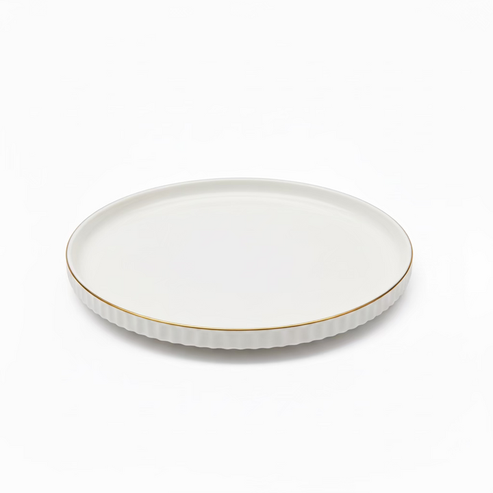 Alara Vera Porcelænssæt 6 Personer - 28 dele - Hvid/Guld